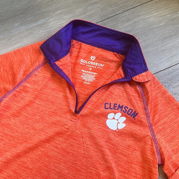 Clemson Tigers Dri Fit Pullover Jacket | Women’s Size Small | Like NEW - Picture 3 of 4